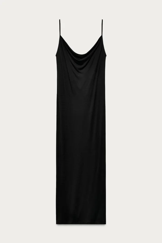 Длинное платье с драпировкой marisa berenson x zara
