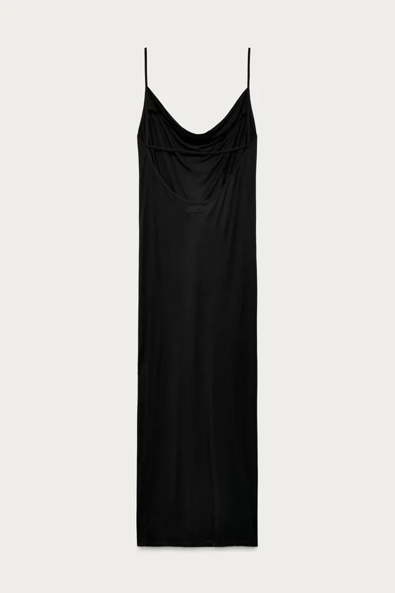 Длинное платье с драпировкой marisa berenson x zara