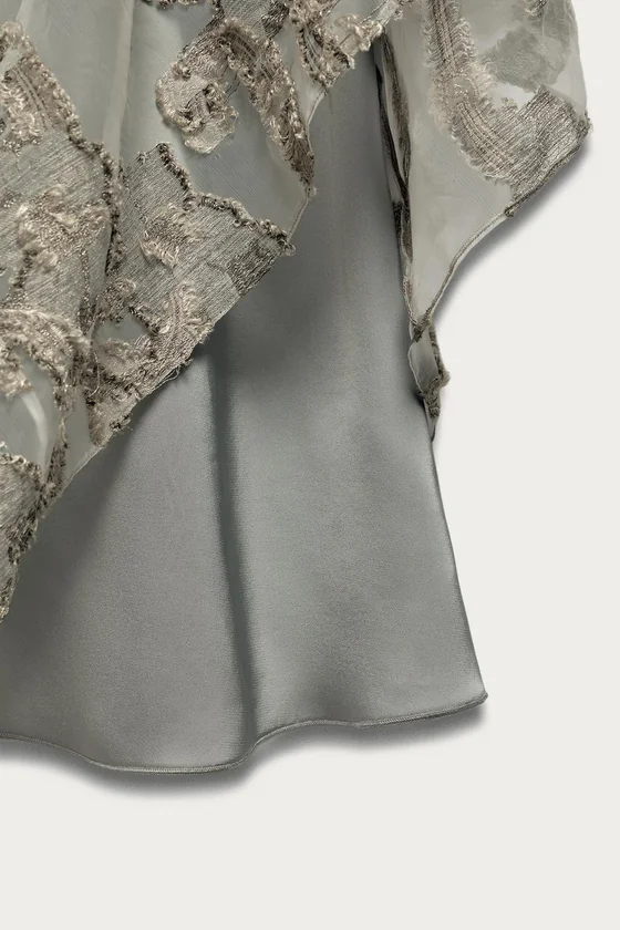 Платье-туника с жаккардом и пайетками marisa berenson x zara