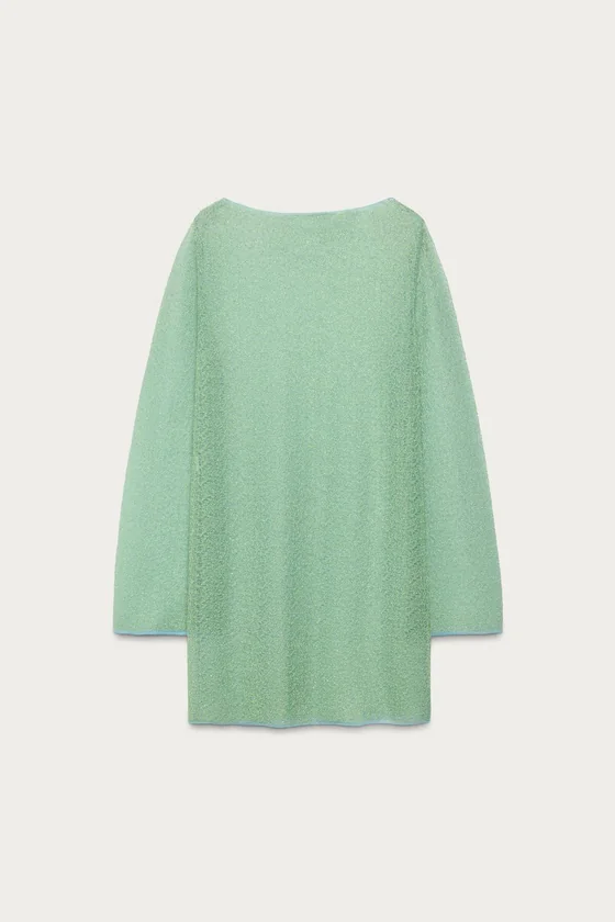 Полупрозрачное трикотажное платье marisa berenson x zara
