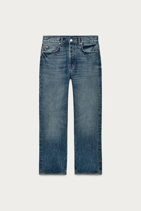 Джинсы Zara «ZW» с заниженной талией и укороченным низом