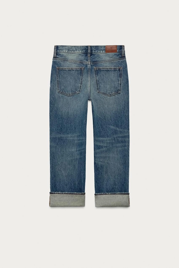 Джинсы Zara «ZW» с заниженной талией и укороченным низом