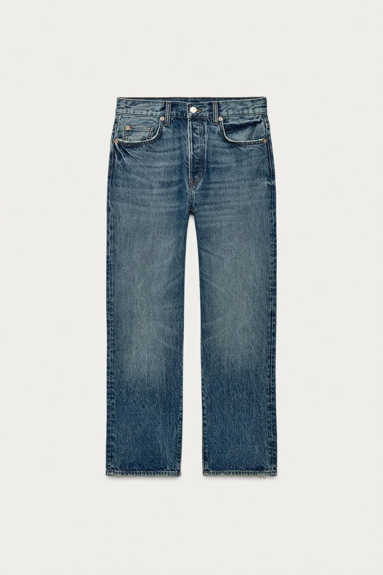 Джинсы Zara «ZW» с заниженной талией и укороченным низом