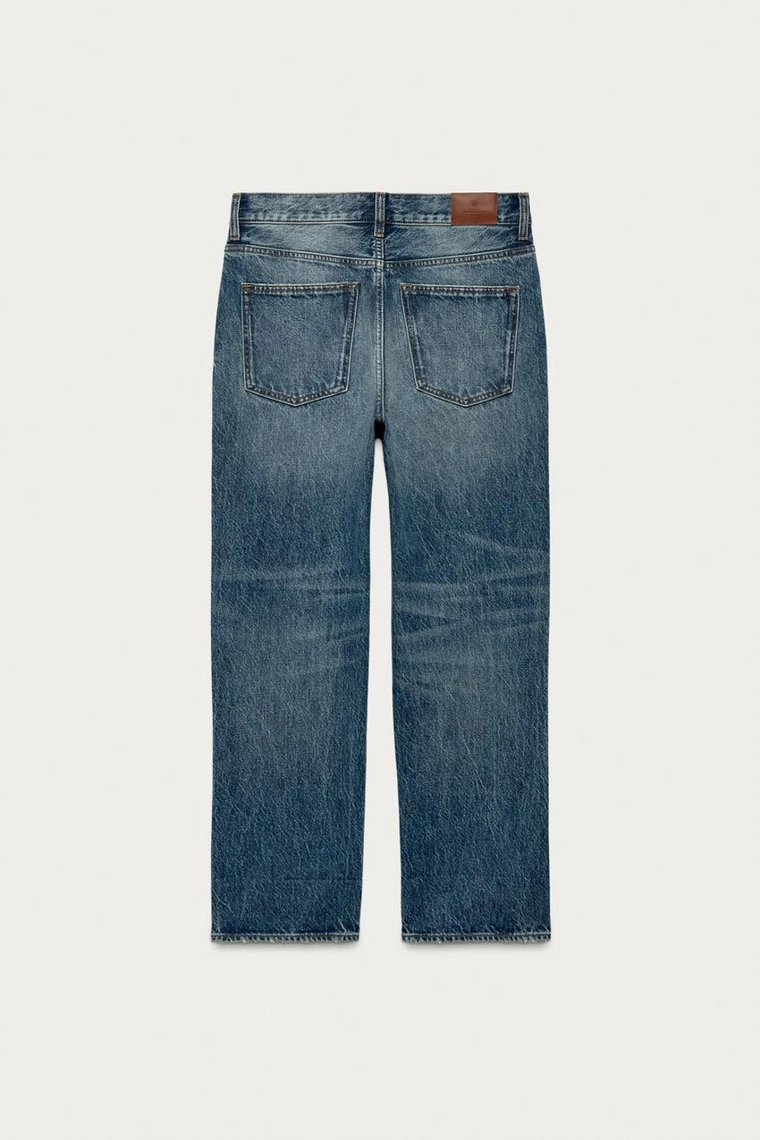 Джинсы Zara «ZW» с заниженной талией и укороченным низом