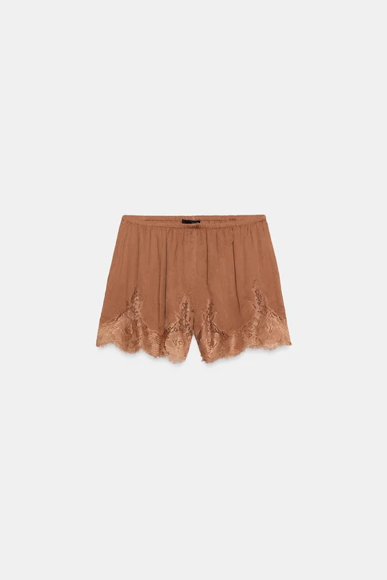 КРУЖЕВНЫЕ ШОРТЫ — коллекция Zara «ZW»