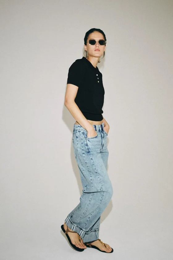ДЖИНСЫ -FIT С НИЗКОЙ ПОСАДКОЙ — коллекция Zara «ZW»