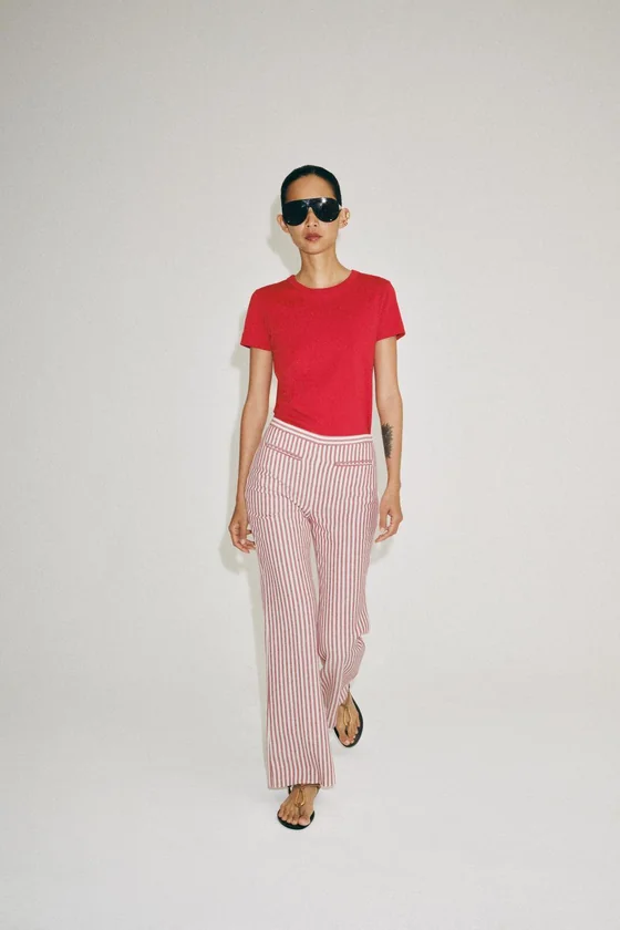 БРЮКИ В ПОЛОСКУ — коллекция Zara «ZW»