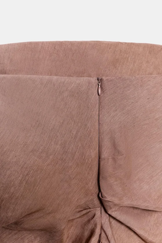 ТОП АСИММЕТРИЧНОГО КРОЯ ИЗ СМЕСОВОГО ЛЬНА — коллекция Zara «ZW»