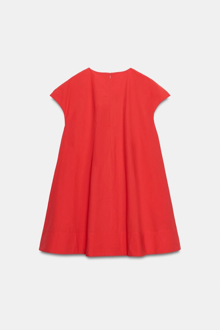 КОРОТКОЕ ПЛАТЬЕ ИЗ ПОПЛИНА — коллекция Zara «ZW»