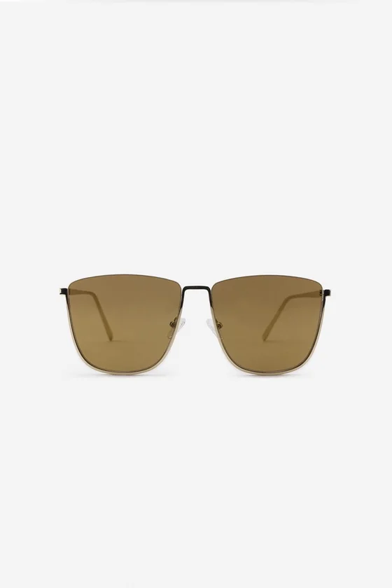 КВАДРАТНЫЕ МЕТАЛЛИЧЕСКИЕ СОЛНЦЕЗАЩИТНЫЕ ОЧКИ — THE ITEM ZARA WOMAN