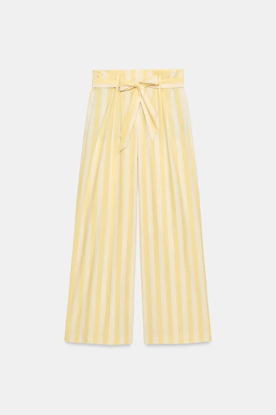 БРЮКИ-ПИЖАМА В ПОЛОСКУ — коллекция Zara «ZW»