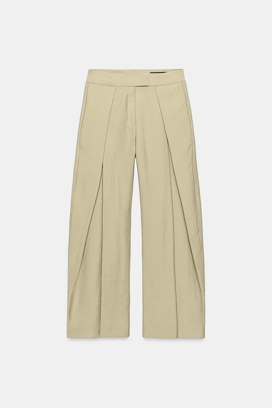 БРЮКИ  С ЗАЩИПАМИ — коллекция Zara «ZW»