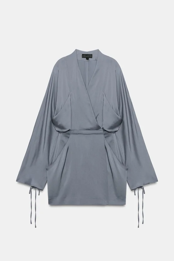 КОРОТКОЕ ПЛАТЬЕ С ЗАПАХОМ — коллекция Zara «ZW»
