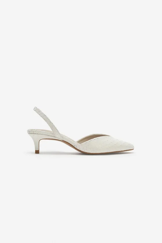 КОЖАНЫЕ ТУФЛИ KITTEN HEEL — THE ITEM ZARA WOMAN