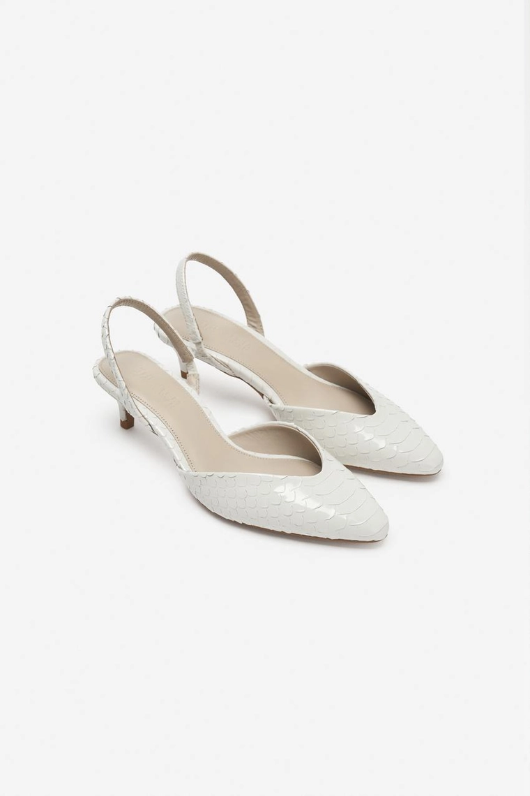 КОЖАНЫЕ ТУФЛИ KITTEN HEEL — THE ITEM ZARA WOMAN