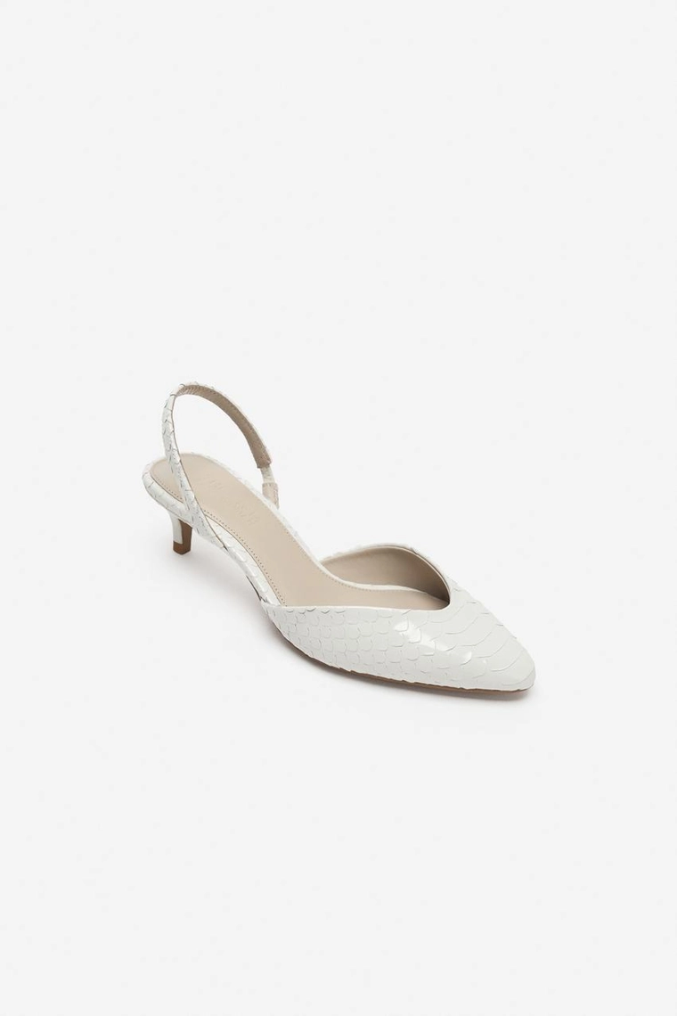 КОЖАНЫЕ ТУФЛИ KITTEN HEEL — THE ITEM ZARA WOMAN