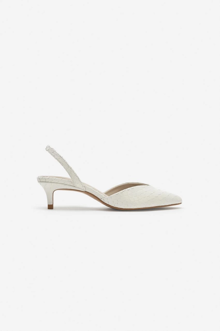КОЖАНЫЕ ТУФЛИ KITTEN HEEL — THE ITEM ZARA WOMAN
