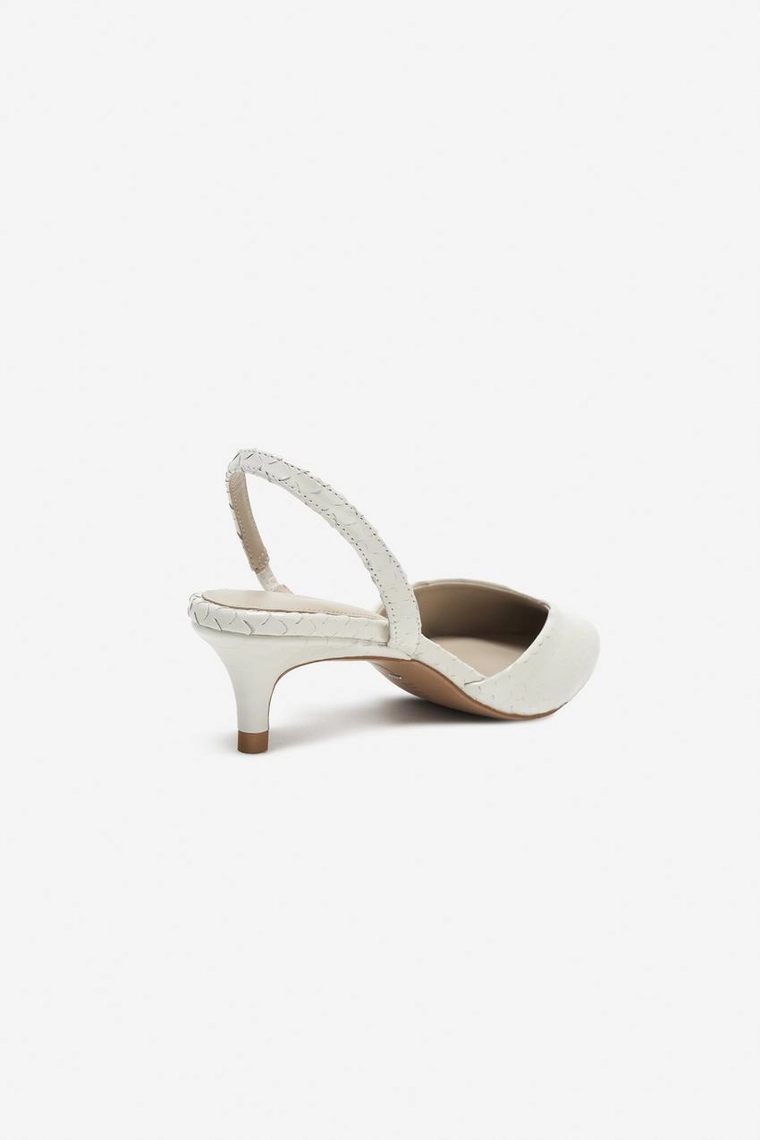 КОЖАНЫЕ ТУФЛИ KITTEN HEEL — THE ITEM ZARA WOMAN