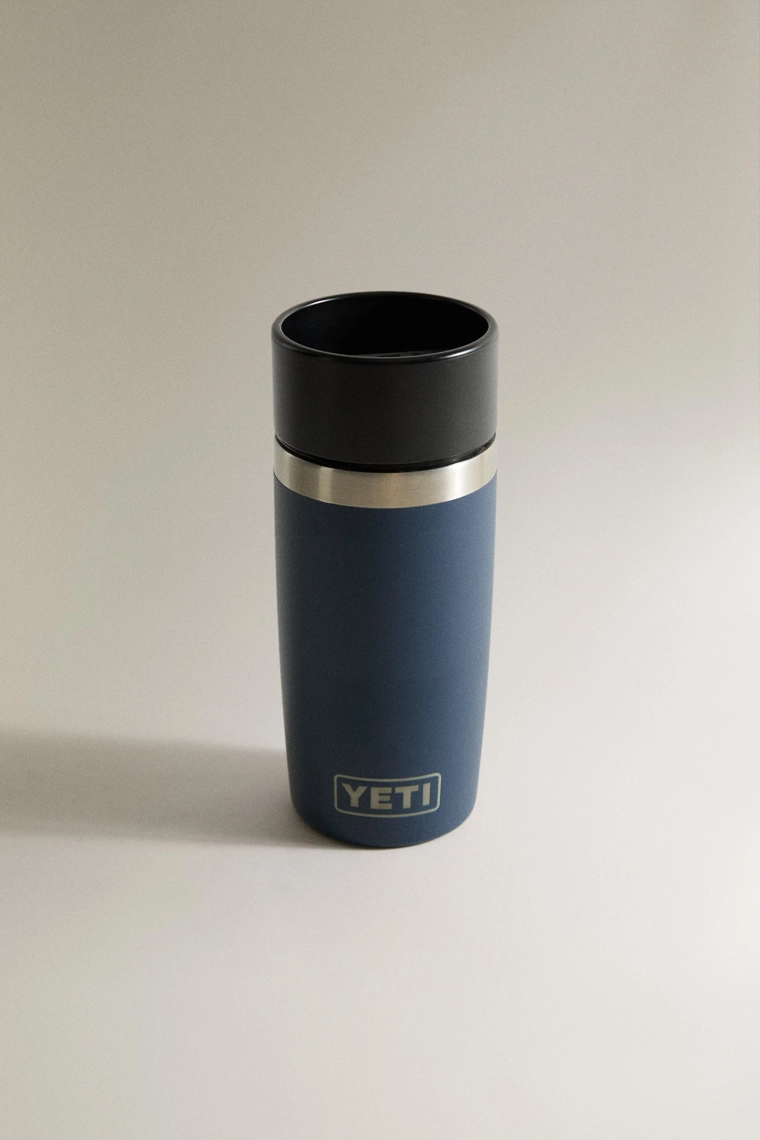 Термокружка стальная yeti синяя