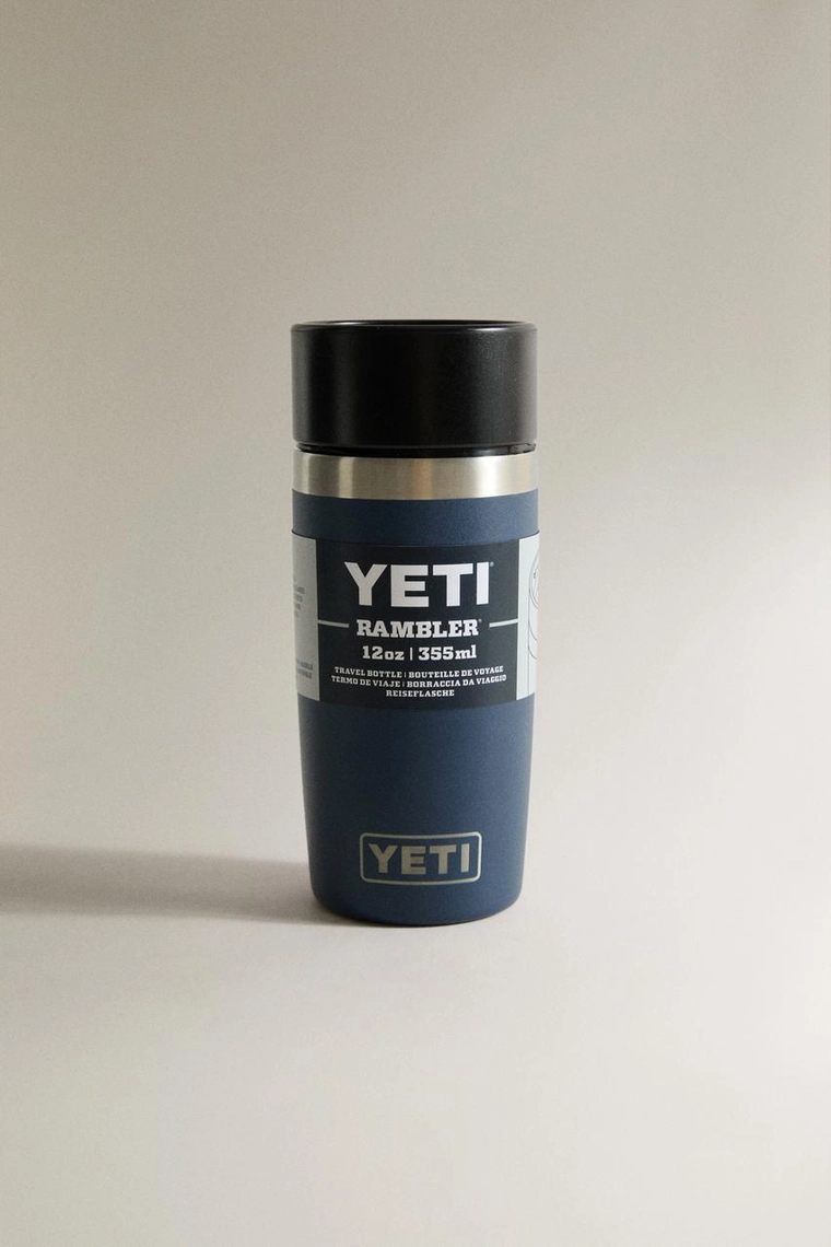 Термокружка стальная yeti синяя