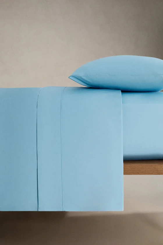 Простыня из хлопкового перкаля percale (300 нитей)