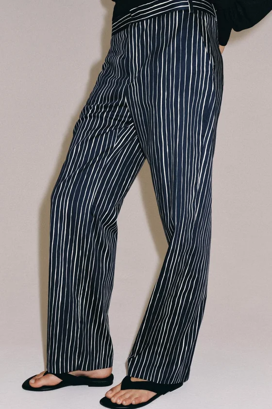 БРЮКИ В ПОЛОСКУ — коллекция Zara «ZW»
