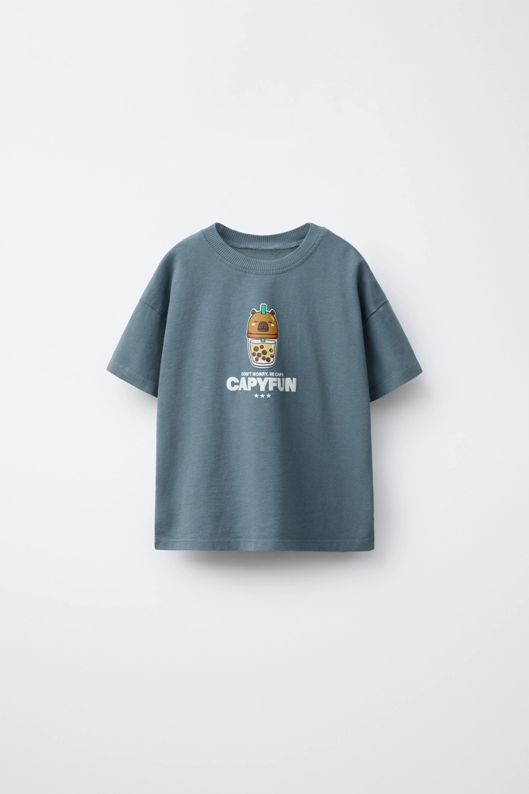 Футболка с принтом capybara capyfun ©