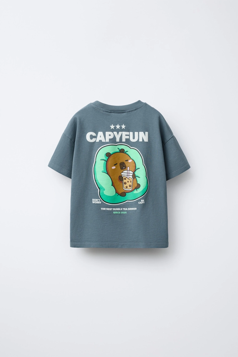 Футболка с принтом capybara capyfun ©
