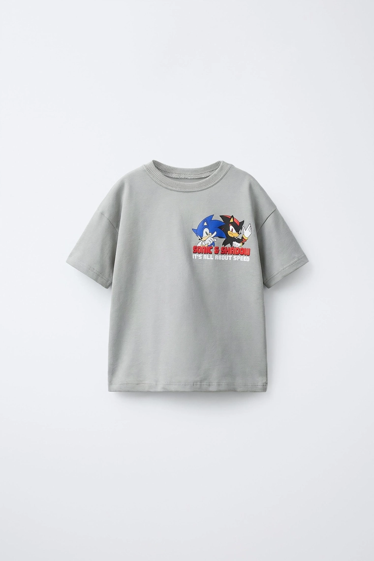 Футболка с короткими рукавами sonic and shadow © sega