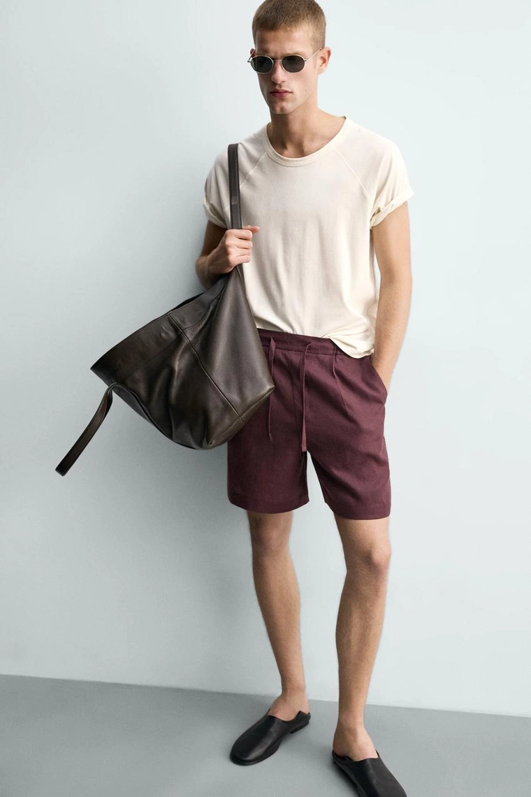 ШОРТЫ  ИЗ 100% ЛЬНА