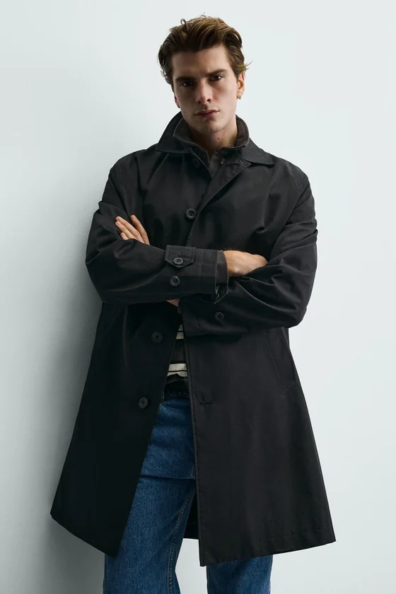 Тренч с водоотталкивающей пропиткой regular fit