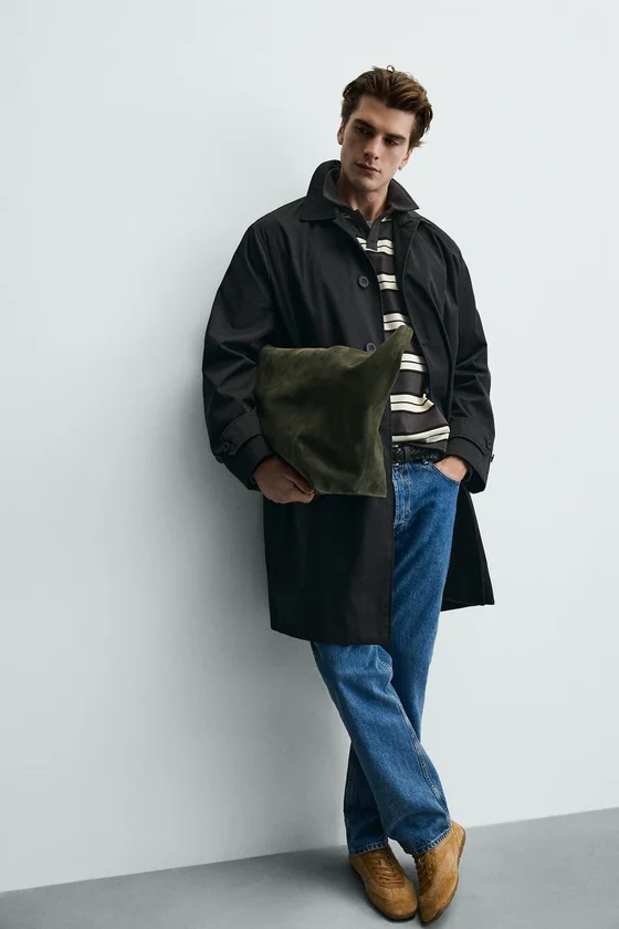 Тренч с водоотталкивающей пропиткой regular fit