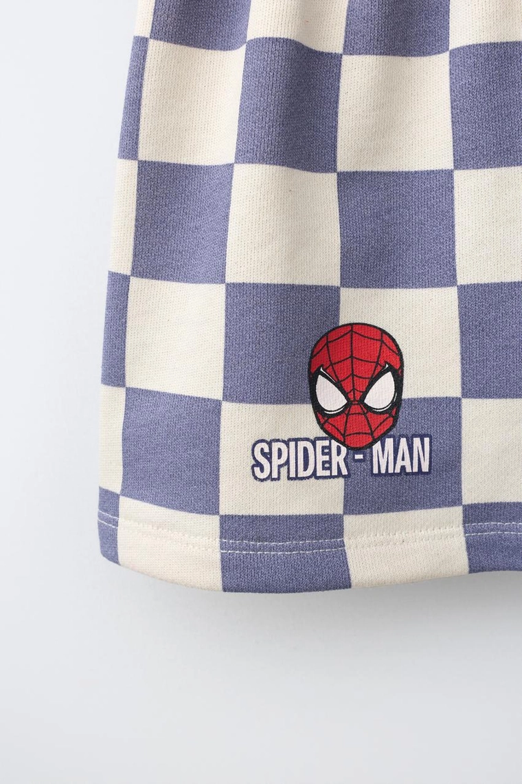 Шорты-бермуды spider-man © marvel в клетку