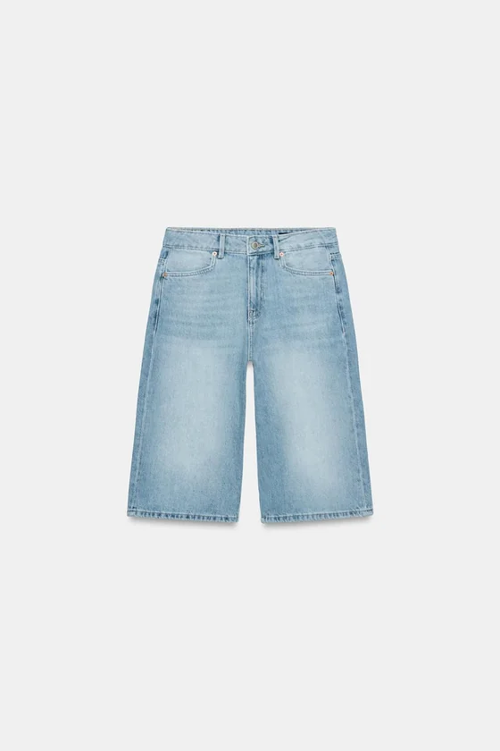 ДЖИНСОВЫЕ ШОРТЫ СО СРЕДНЕЙ ПОСАДКОЙ — коллекция Zara «ZW»