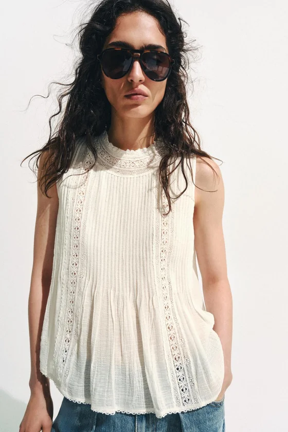 РОМАНТИЧНАЯ РУБАШКА коллекция Zara «ZW»
