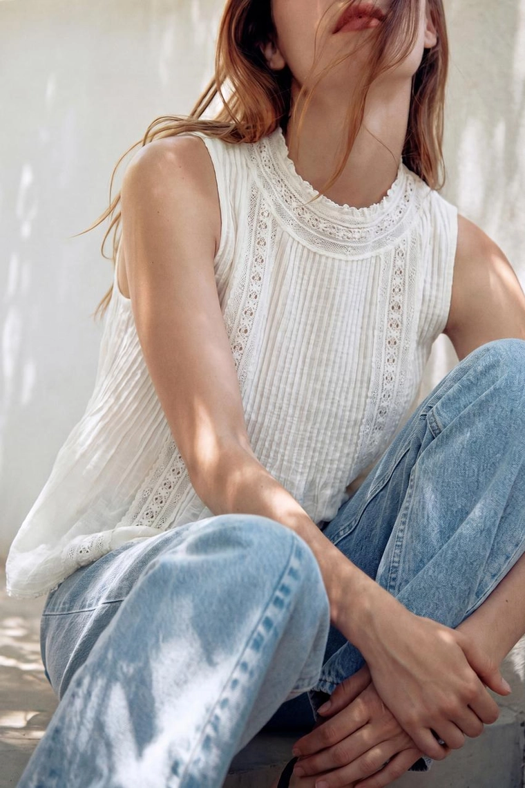 РОМАНТИЧНАЯ РУБАШКА коллекция Zara «ZW»