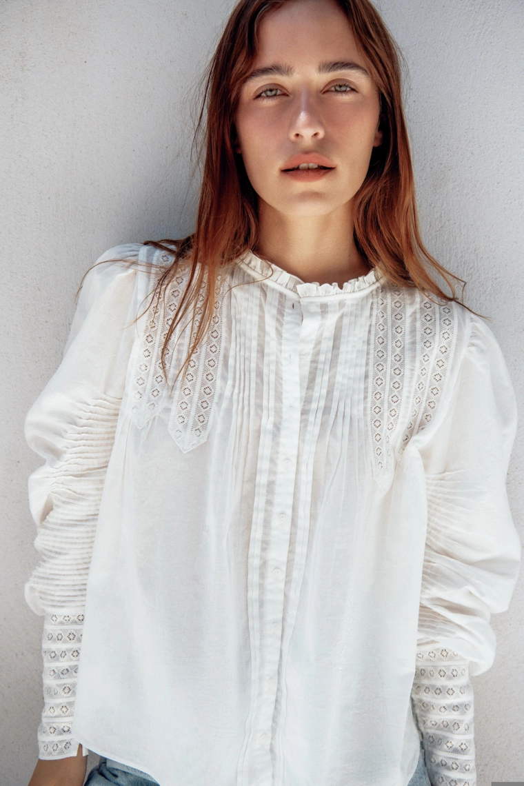 РОМАНТИЧНАЯ РУБАШКА коллекция Zara «ZW»
