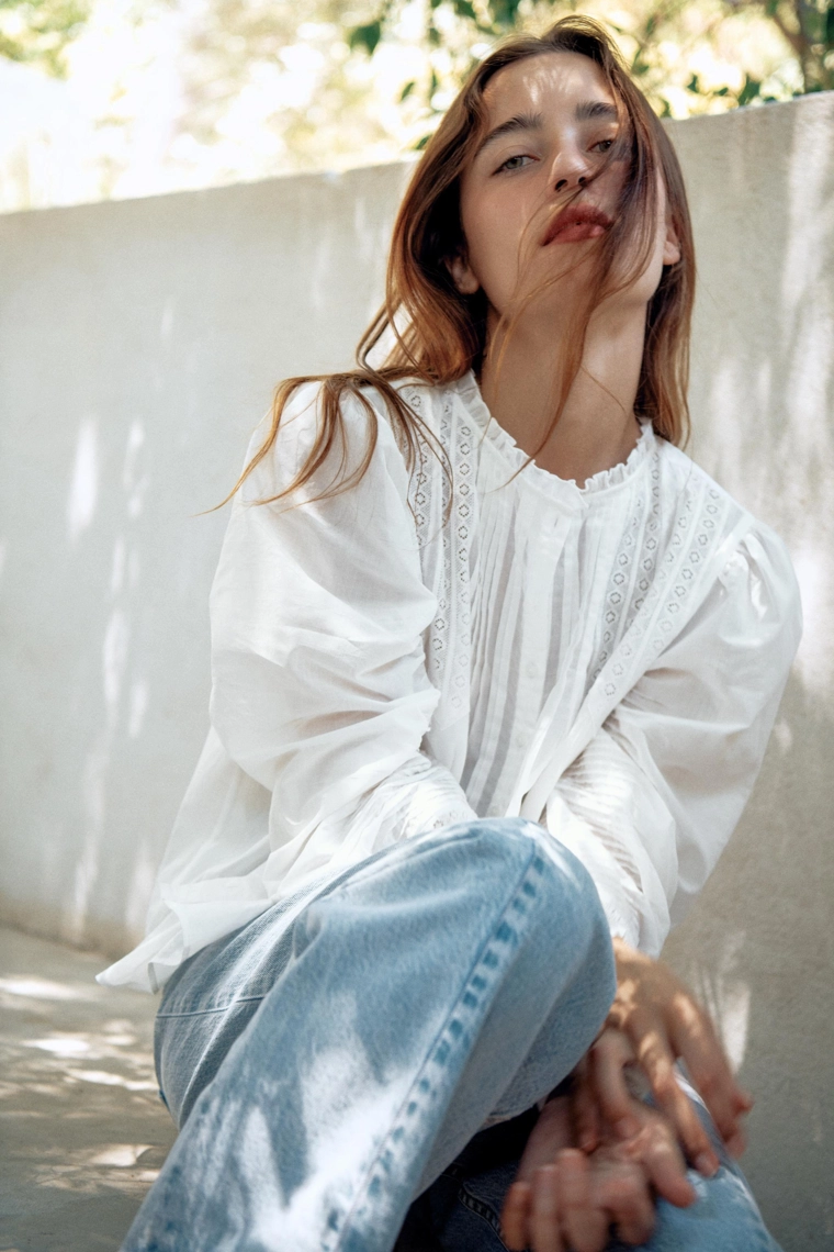 РОМАНТИЧНАЯ РУБАШКА коллекция Zara «ZW»