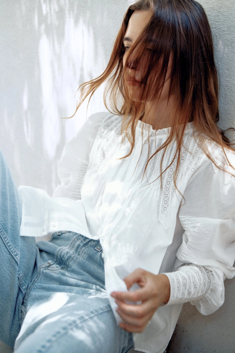 РОМАНТИЧНАЯ РУБАШКА коллекция Zara «ZW»