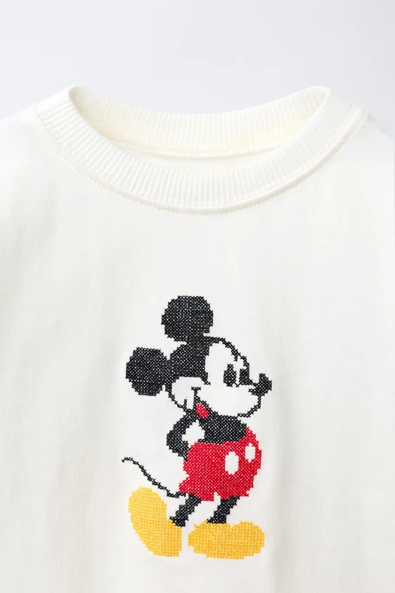 ФУТБОЛКА С ВЫШИВКОЙ КРЕСТИКОМ «МИККИ МАУС» © DISNEY