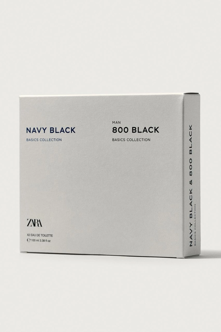 Navy black + zara man 800 black edt 2x100 мл