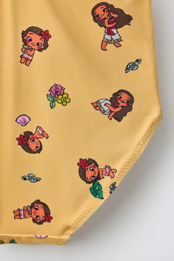 2-6 ЛЕТ/КУПАЛЬНИК С ПРИНТОМ VAIANA © DISNEY