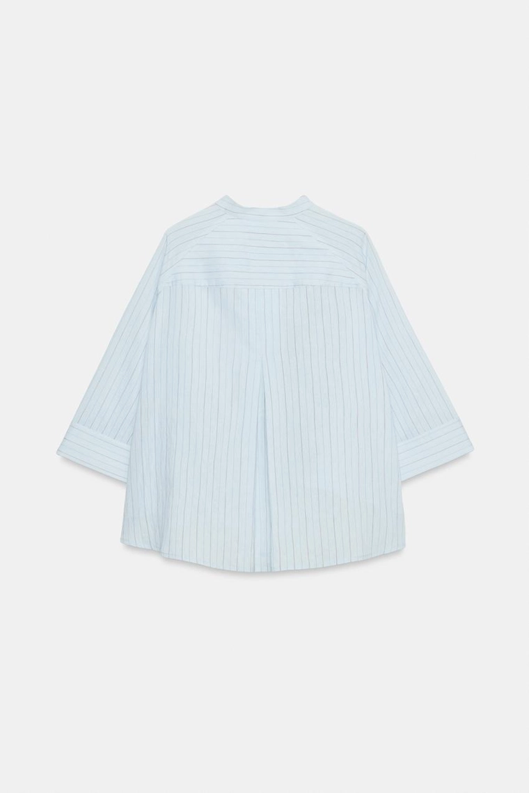 Асимметричная рубашка в полоску — ZW COLLECTION