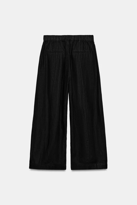 БРЮКИ БАРРЕЛ ИЗ 100% ЛЬНА — ZW COLLECTION