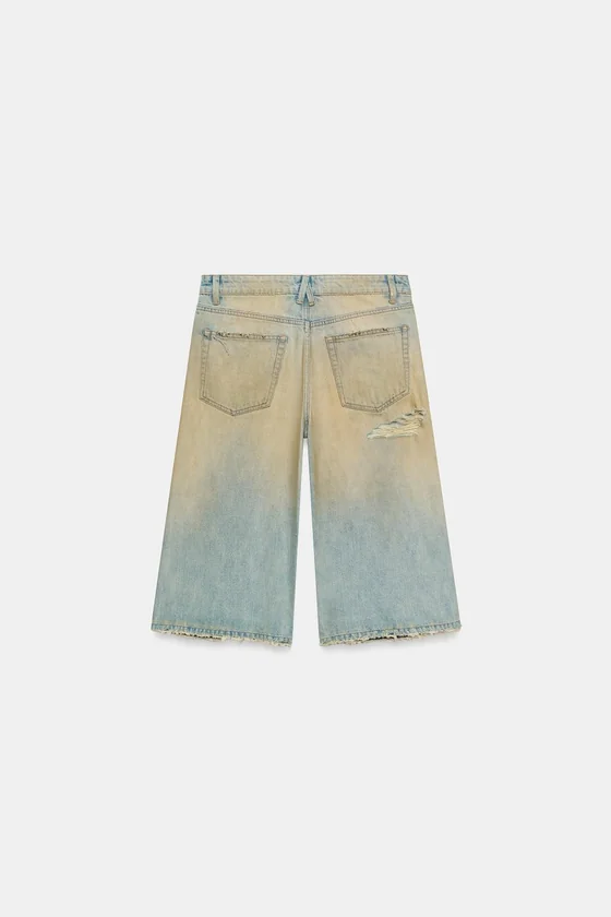 ДЖИНСОВЫЕ ШОРТЫ TRF BAGGY С РАЗРЕЗАМИ