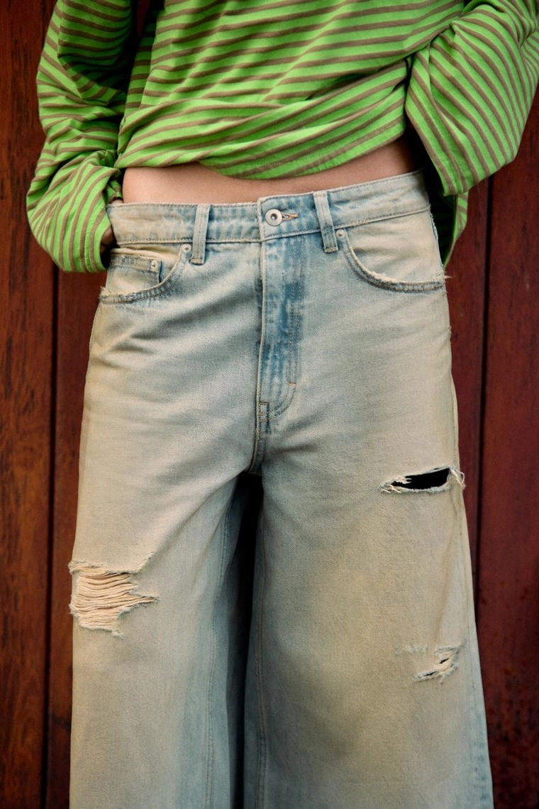 ДЖИНСОВЫЕ ШОРТЫ TRF BAGGY С РАЗРЕЗАМИ