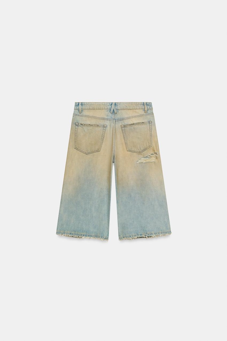 ДЖИНСОВЫЕ ШОРТЫ TRF BAGGY С РАЗРЕЗАМИ