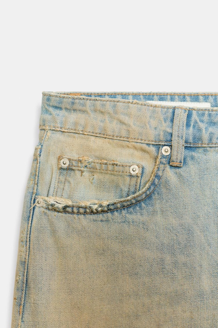 ДЖИНСОВЫЕ ШОРТЫ TRF BAGGY С РАЗРЕЗАМИ