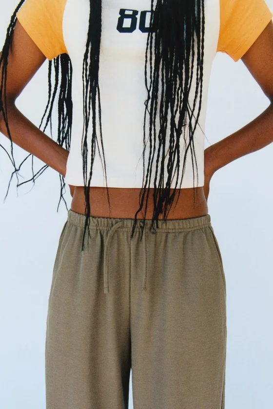 БРЮКИ WIDE LEG В ПИЖАМНОМ СТИЛЕ