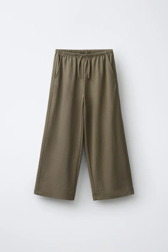 БРЮКИ WIDE LEG В ПИЖАМНОМ СТИЛЕ